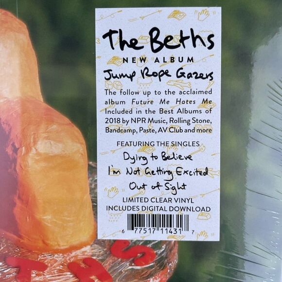 The Beths – Jump Rope Gazers – Orange on Clear Vinyl Record NEW Sealed - Picture 2 of 3